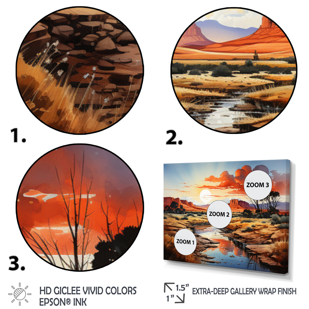 Native Art Ancestral Landscapes I - Multi-Panels