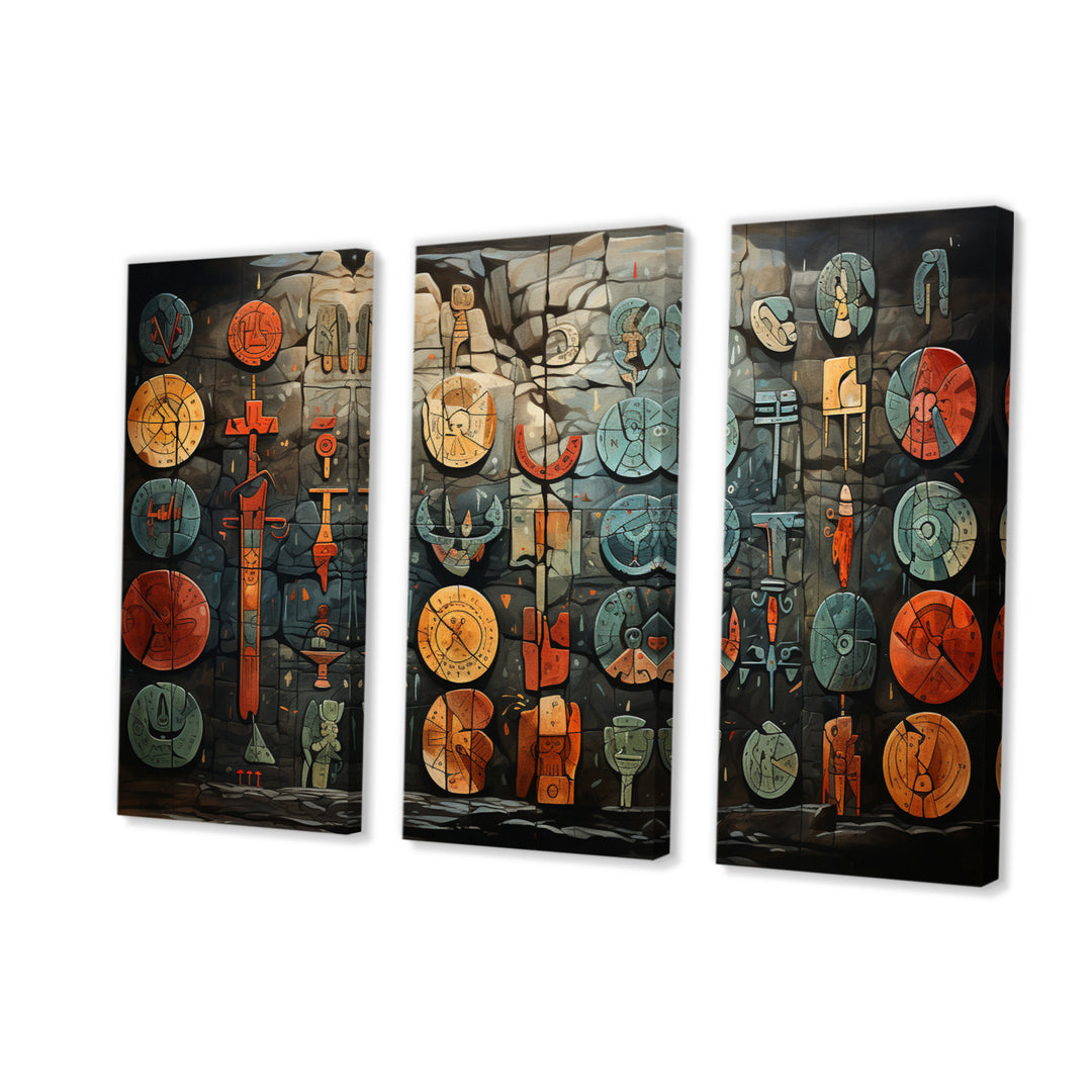 Native Art Ancient Petroglyphs II - Multi-Panels