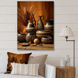 Native Art Pottery Serenity I - People Canvas Wall Art