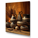 Native Art Pottery Serenity I - People Canvas Wall Art