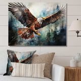 Native Art Spirit Of Eagle - People Canvas Wall Art