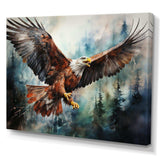 Native Art Spirit Of Eagle - People Canvas Wall Art