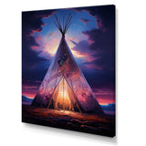 Native Tipi Sacred Visions - People Canvas Wall Art