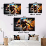 Football Spectacle Of - Sports Canvas Wall Art