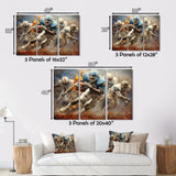 Football Strategic Interplay I - Football Canvas Wall Art