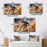 Football The Winning I - Football Canvas Wall Art