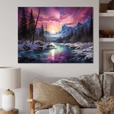 Northern Lights Arctic Aurora - Landscapes Canvas Wall Art