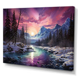 Northern Lights Arctic Aurora - Landscapes Canvas Wall Art