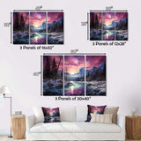 Northern Lights Arctic Aurora - Landscapes Canvas Wall Art