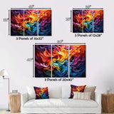 Opt Art Vibrant Illusions II - Abstract Canvas Wall Art