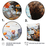 Brown Otter Playful River Dweller - Otter Canvas Wall Art