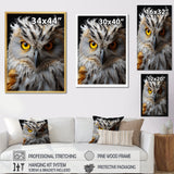 Grey Owl Animal Monochrome National - Owl Wall Decor