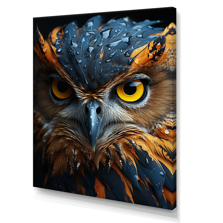 Brown Owl Animal Portrait - Owl Wall Decor