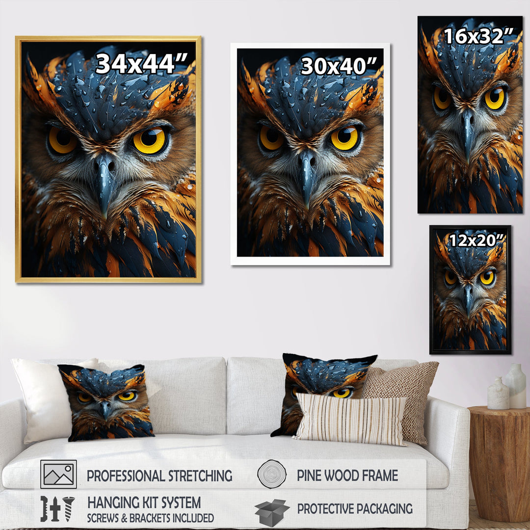 Brown Owl Animal Portrait - Owl Wall Decor