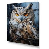 Grey Owl Nights Watch I - Animals Canvas Wall Art