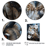 Grey Owl Nights Watch I - Animals Canvas Wall Art