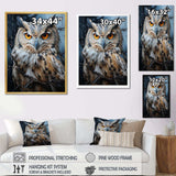 Grey Owl Nights Watch I - Animals Canvas Wall Art