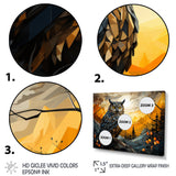 Yellow Owl Nights Watch Geometric - Yellow Owl Wall Art