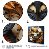 Yellow Owl Wise Owl Papercut - Owl Wall Decor