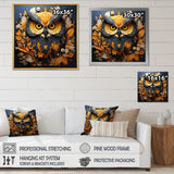 Yellow Owl Wise Owl Papercut - Owl Wall Decor