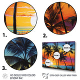Colorful Bold Palm Trees Landscape IV - Multi-Panels