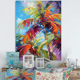 Popart Palm Trees II - Floral Canvas Wall Art