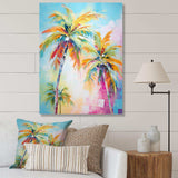 Popart Palm Trees III - Floral Canvas Wall Art