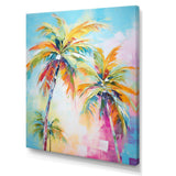 Popart Palm Trees III - Floral Canvas Wall Art