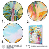 Popart Palm Trees III - Floral Canvas Wall Art