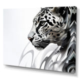 Grey White Panther Abstract Elegance - Panther Wall Decor
