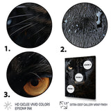 Black White Panther Abstract Encounter - Panther Wall Art Prints