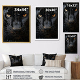 Black White Panther Abstract Encounter - Panther Wall Art Prints