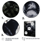 Black White Panther Contrasting Patterns - Panther Canvas Wall Art