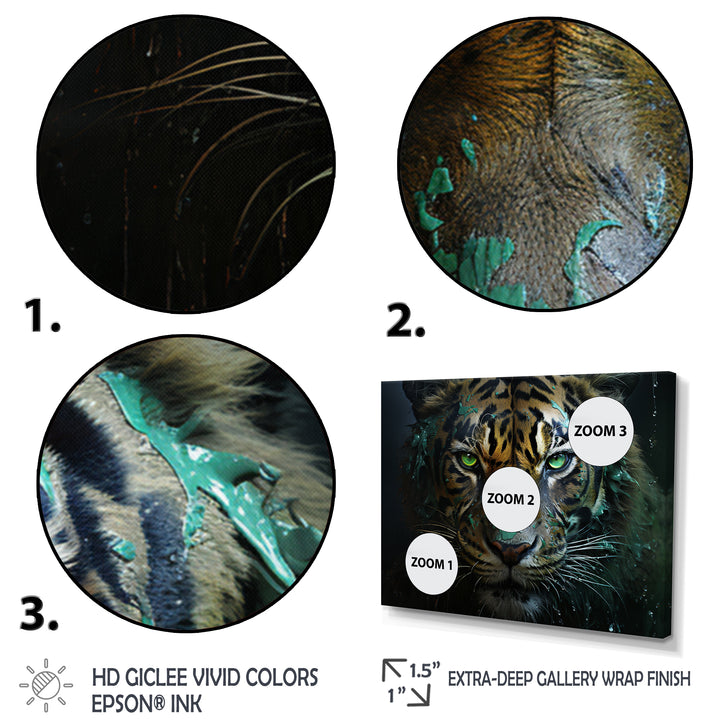 Black White Panther Eyes Of The Night - Panther Wall Art Prints
