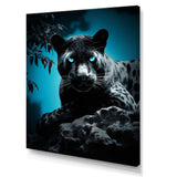 Red Blue Panther Hidden Observer Infrared - Panther Large Canvas Wall Art