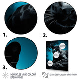 Red Blue Panther Hidden Observer Infrared - Panther Large Canvas Wall Art