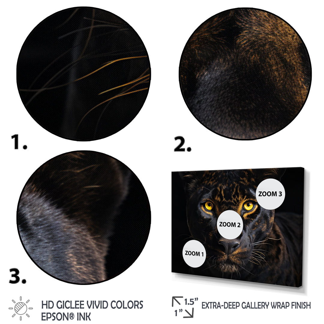 Black White Panther Majestic Panther - Panther Wall Decor