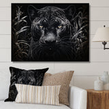 Black White Panther Nocturnal Majesty Scratchboard - Panther Wall Art Prints