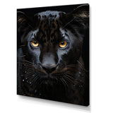Black White Panther Portrait Vibrant - Black Panther Wall Art
