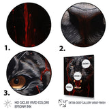 Black Red Panther Stealth And Strength - Panther Wall Decor
