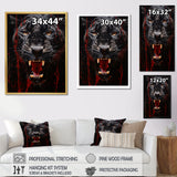 Black Red Panther Stealth And Strength - Panther Wall Decor