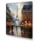 Eiffel Paris In 19 Century - Cityscapes Canvas Wall Art