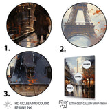 Eiffel Paris In 19 Century - Cityscapes Canvas Wall Art