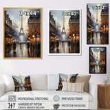 Eiffel Paris In 19 Century - Cityscapes Canvas Wall Art