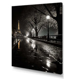 Parisian Moonlit Night I - Cityscapes Canvas Wall Art