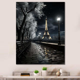 Parisian Moonlit Night II - Cityscapes Canvas Wall Art