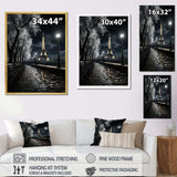 Parisian Moonlit Night II - Cityscapes Canvas Wall Art