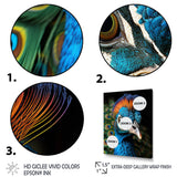 Peacock Animal Portrait - Peacock Canvas Wall Art