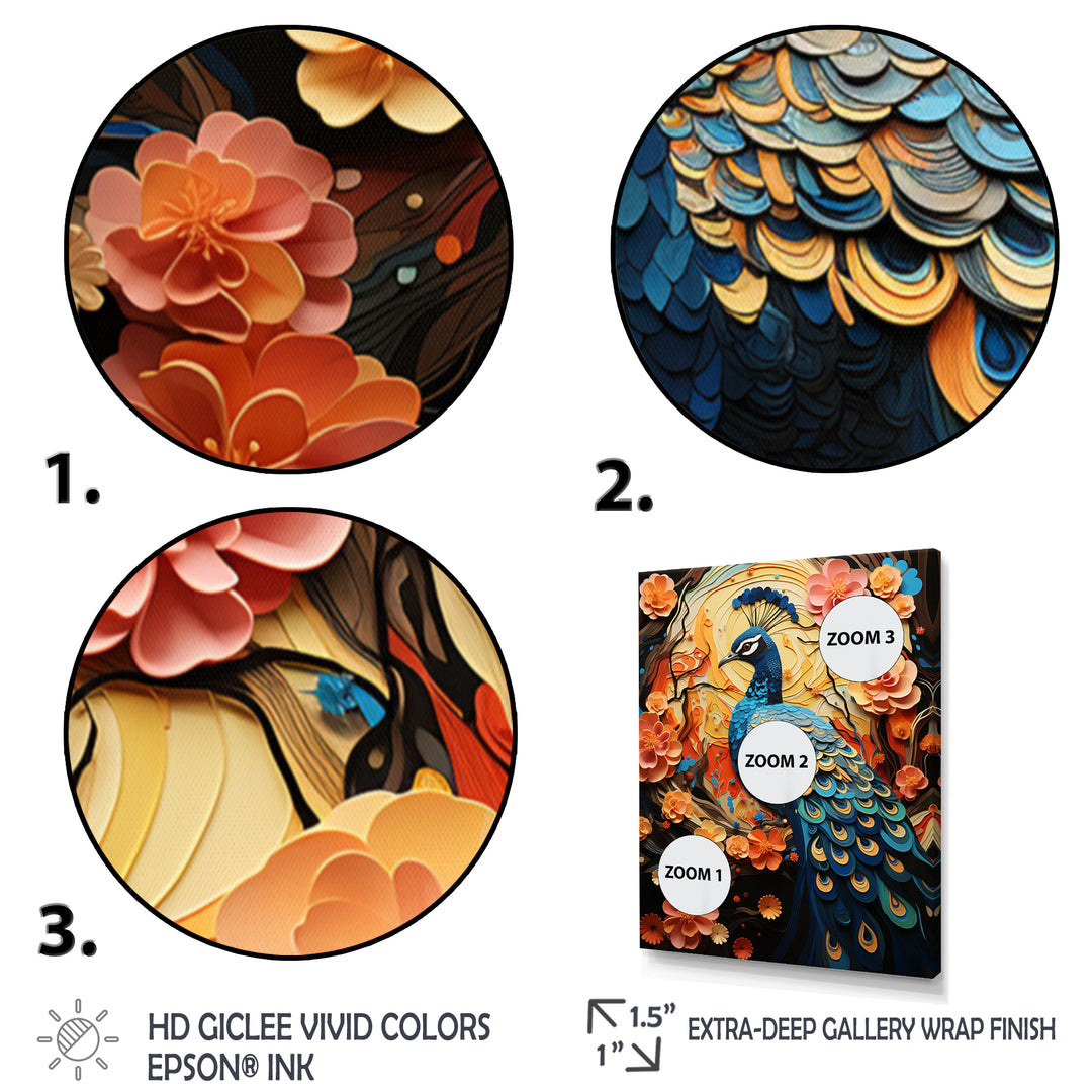 Peacock Collage Peacock Collage - Peacock Wall Decor