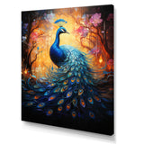 Blue Peacock Luminous - Peacock Home Decor Art